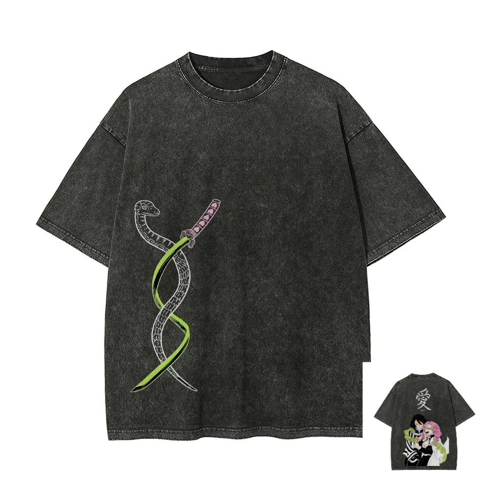 Anime Merchandise Store Japan - Kimetsu No Yaiba Kaos Cetak Grafis
