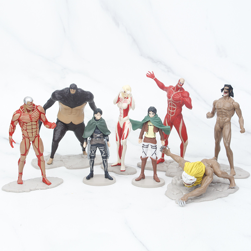 Kotobukiya Artfx - 8 Buah Figur Anime Attack On