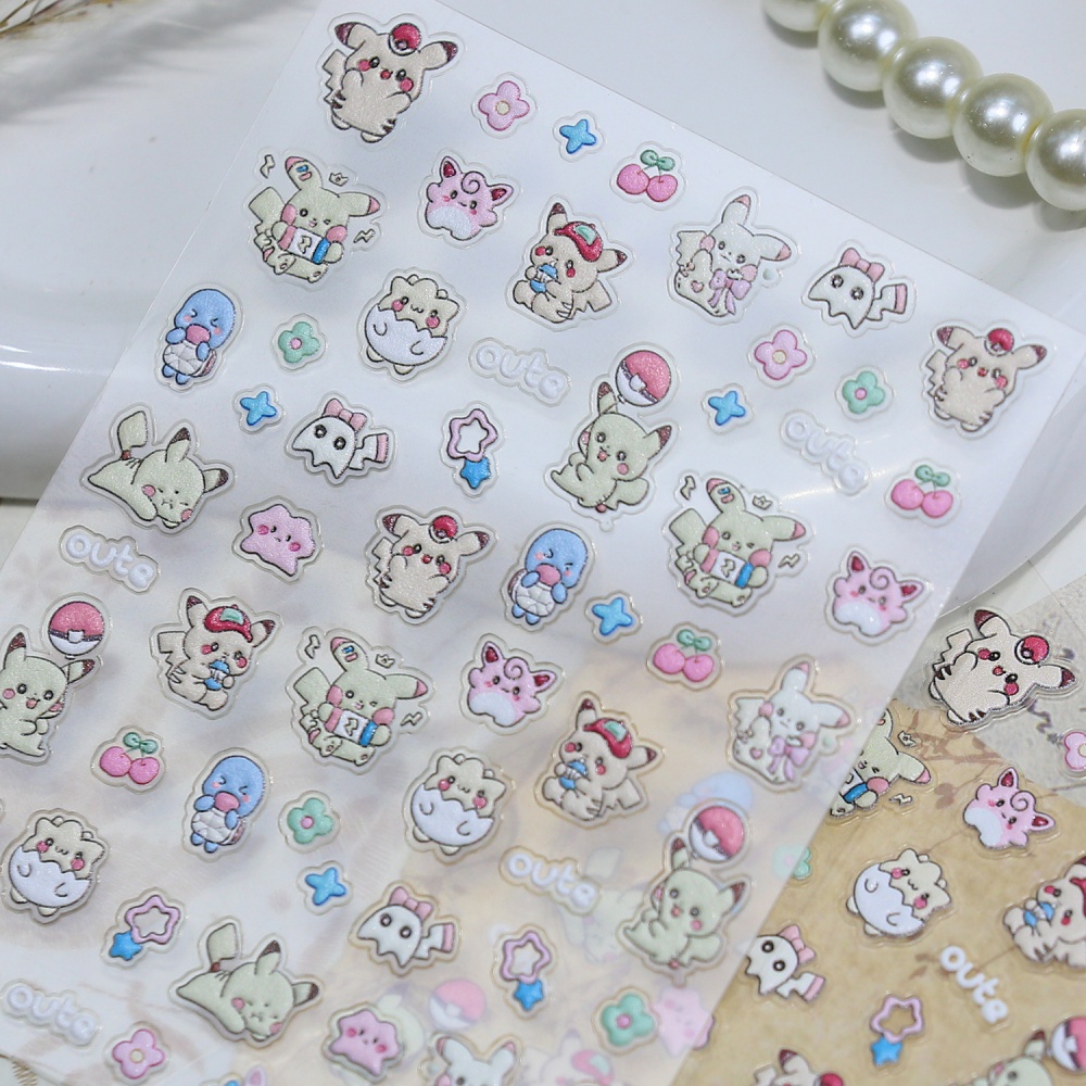 Stiker Seni Kuku Pokémon Pikac - Anime Merchandise Nepal ulasan dan harga