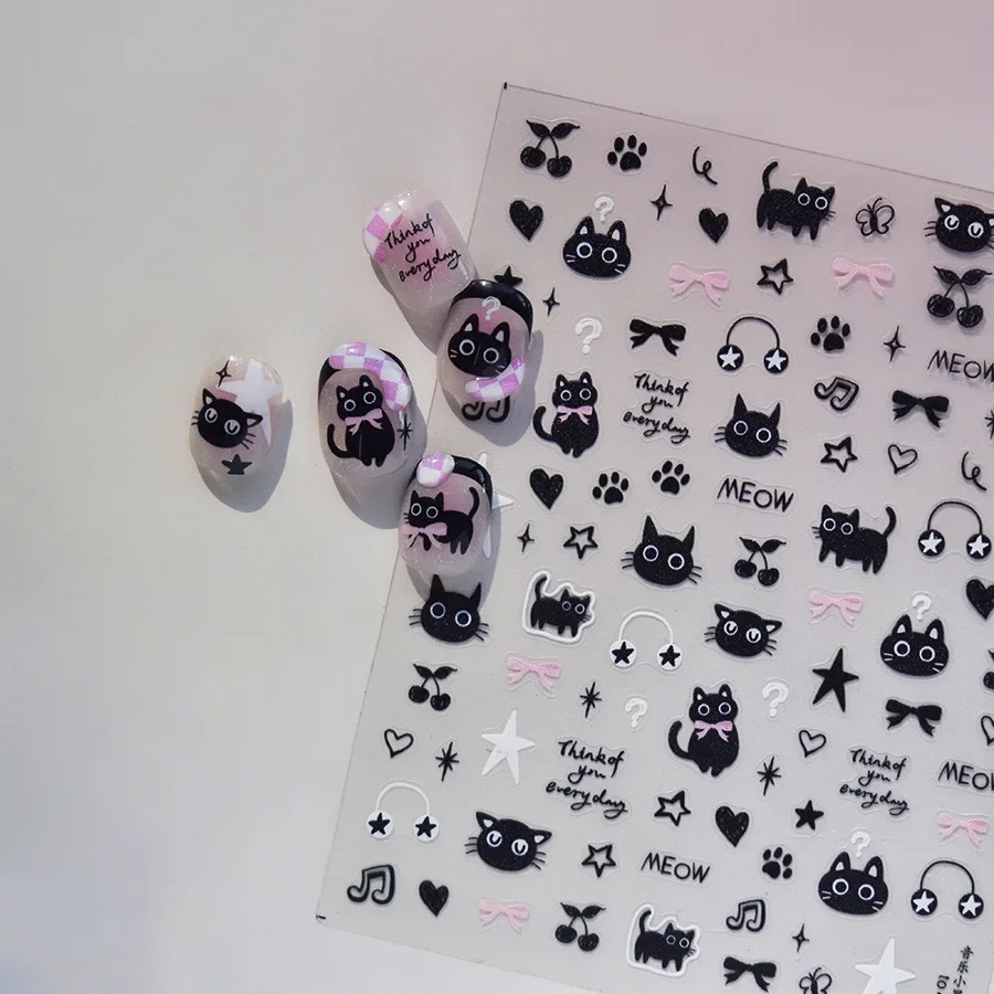 Stiker Kuku Anak Kucing Hitam  - Anime Merchandise Nepal ulasan dan harga