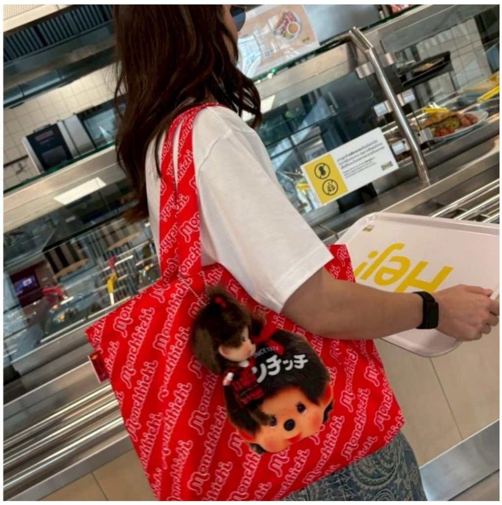 Tas tangan kanvas Monchichi ka - Anime Tote Bag ulasan dan harga