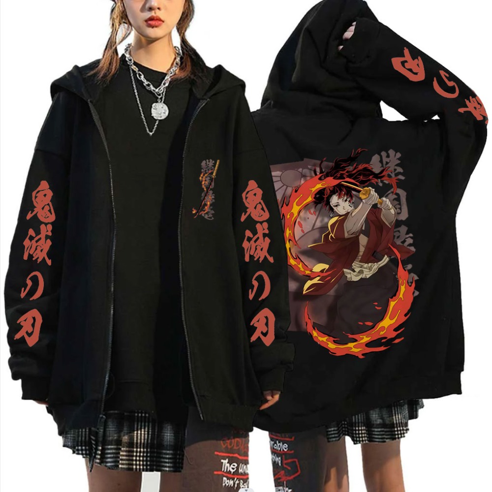 Hoodie Resleting Merchandise D - Anime Merchandise Store Japan ulasan dan harga