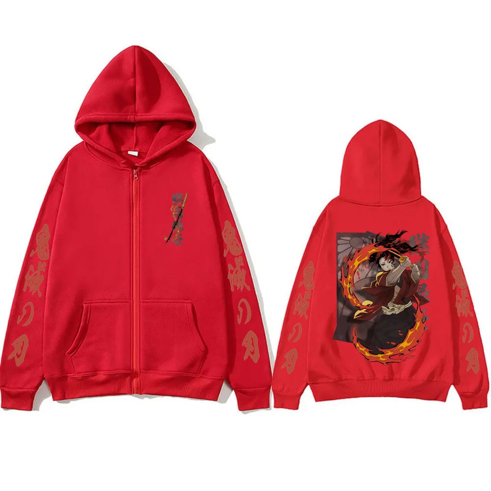 Hoodie Resleting Merchandise D - Anime Merchandise Store Japan ulasan dan harga