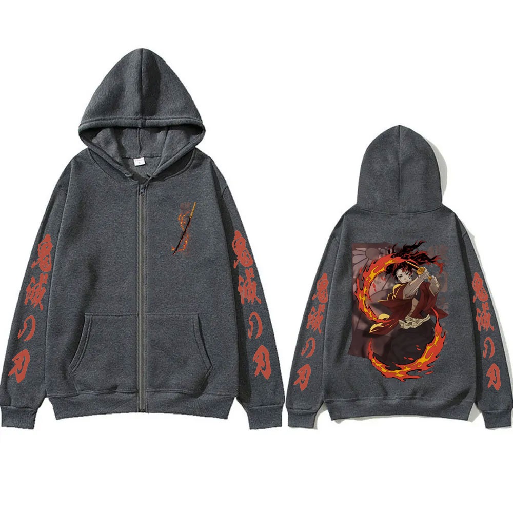 Hoodie Resleting Merchandise D - Anime Merchandise Store Japan ulasan dan harga